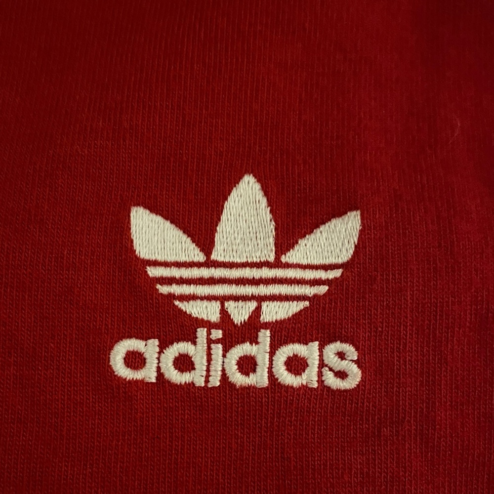 Adidas Red Long Sleeve Tee - Picture 2 of 7